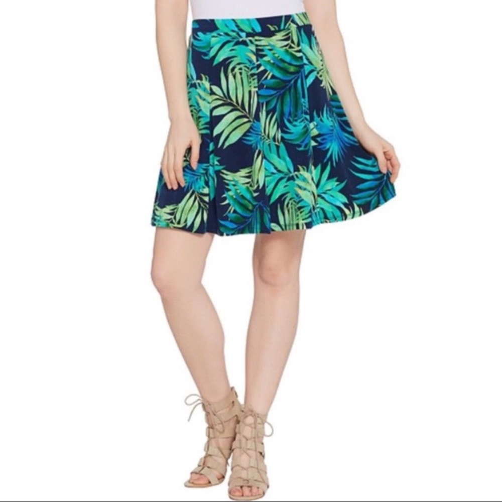 Susan Graver Tropical Print skirt skort